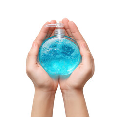 Hands Holding Water Sphere transparent background png