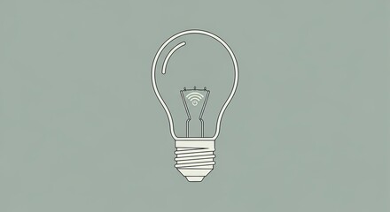 Lightbulb illustration simple