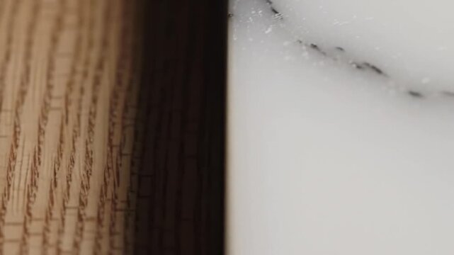 Wood grain meets marble texture