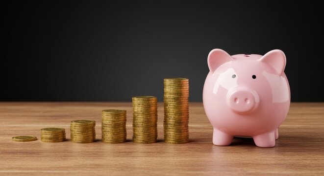 Piggy Bank and Growing Savings - Powered by Adobe