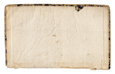 Vintage background of old ancient torn paper texture isolated