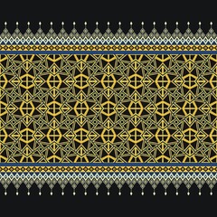 Geometric Ethnic Oriental Ikat Seamless Pattern Traditional Design for Background, Carpet, Wallpaper, Clothing, Wrapping