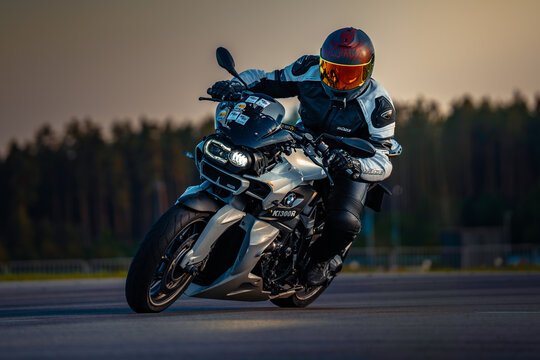 Latvia, Riga, 2025-09-10, regular training. A Rider's Journey on a BMW Motorcycle