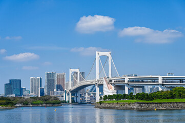 Obraz premium 日本東京お台場からの都市風景