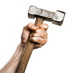 Hands Holding Sledgehammer transparent background png