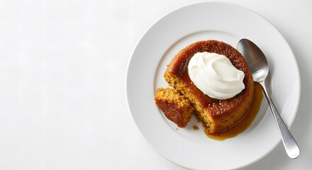 Malva Pudding with Whipped Cream 2