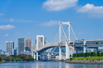 日本東京お台場からの都市風景
