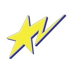 Y2K Modern Style Star Bolt Electricity Spark Shape Symbol Graphic Icon