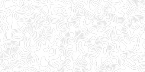 white topography map geography relief diagram texture design. Topography white background and black line world map texture design. Lines Topographic contour lines grid map seamless pattern.	