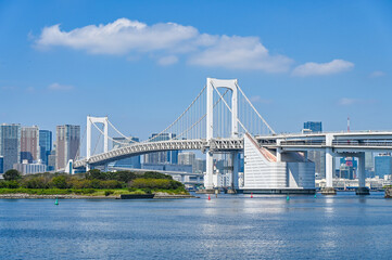 日本東京お台場からの都市風景