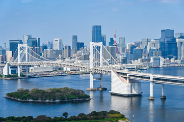 Fototapeta premium 日本東京台場からの都市風景