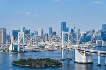 Fototapeta premium 日本東京台場からの都市風景