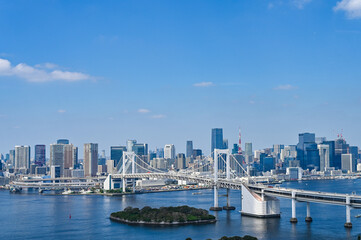 Fototapeta premium 日本東京台場からの都市風景