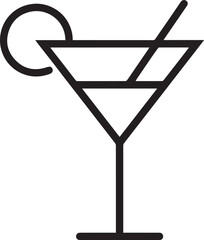 Champagne Glasses and Cheers Icon. Celebration, Holidays Outline Vector Design on White Background.
