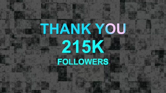 Thank you, 215.k or seventy-three thousand followers celebration design, Social Network friends, followers celebration background