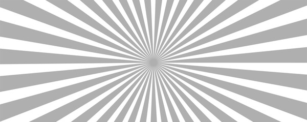 Ray sun light. Sunburst background. Radial circle line. Pattern starburst. Comic beam lines. Sun effect rays. Abstract firework. Concentration stripe. Cartoons lightning style. Vector illustration