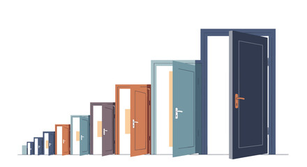 Unlock your potential with diverse opportunities and open doors for career advancement growth and success in business and life, Generative AI.