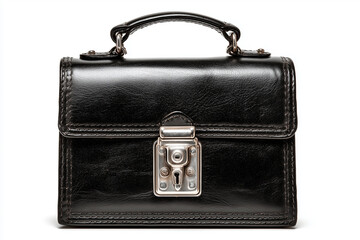 Leather bag with lock