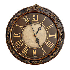 Beautiful vintage wall clock with intricate design and roman numerals for timeless decor style