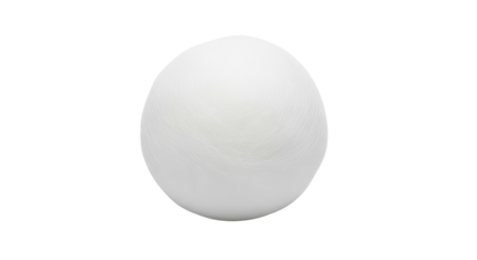 White ball shape for product mockups isolated PNG with Transparent Background