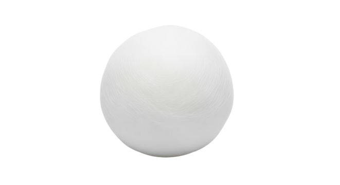 White ball shape for product mockups isolated PNG with Transparent Background