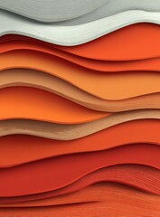 Layered Abstract Waves of Color.