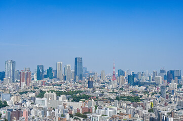 日本の首都東京の都市風景