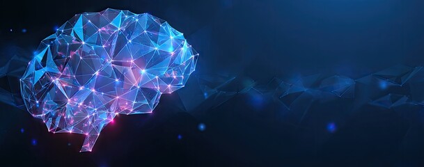 Abstract representation of a human brain.