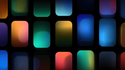 Abstract colorful rectangular shapes on a dark background, embodying a minimalist tech aesthetic.