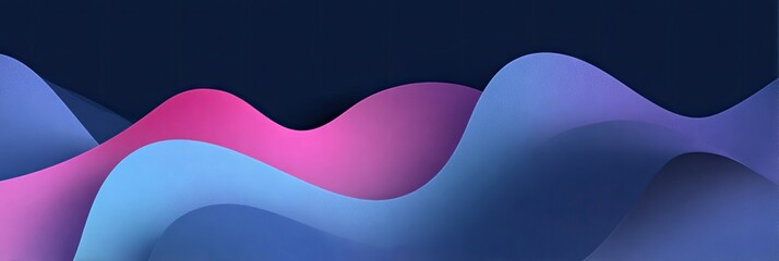 Abstract Wave Forms in Vibrant Colors.
