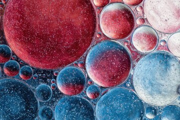 Colorful Abstract Oil Bubbles.