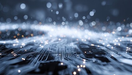 Abstract Circuit Board Technology Background.