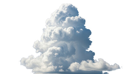 Large cumulus cloud formation isolated PNG with Transparent Background