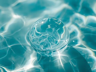 abstract blue background with bubbles