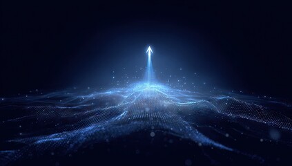 Abstract Light Beam Emerging from Cosmic Landscape.