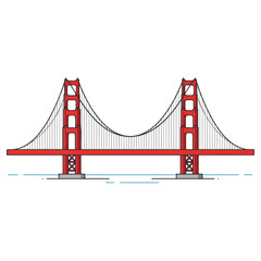 Golden Gate Bridge - Iconic Landmark of San Francisco.