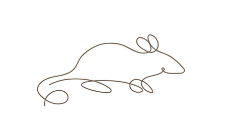 Line art mouse