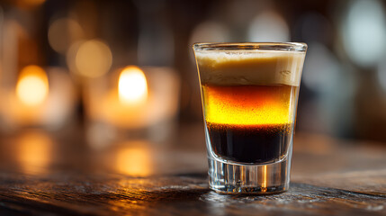 Irish Car Bomb layered shot closeup