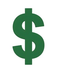 Obraz premium green dollar sign