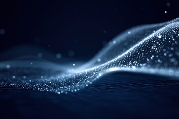 Tech Particle & Data Background