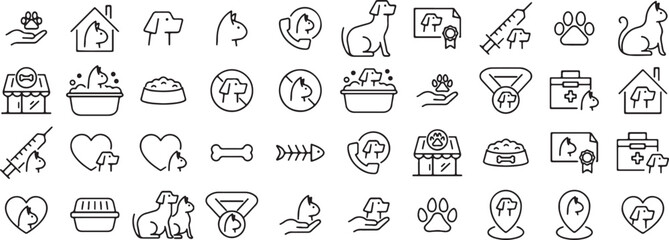 Pet icon, Pet care vector, Veterinary symbol design, Animal pet artwork, Dog cat clipart, Pet grooming illustration, Pet hospital logo, Cute pet graphic, Pet health element, Animal pet treatment image