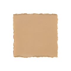ultra realistic torn kraft paper strip with ripped edges isolated on white