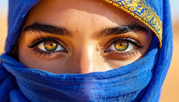 Desert Sun Eyes of a Berber woman