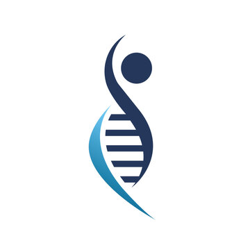 dna abstract logo modern style