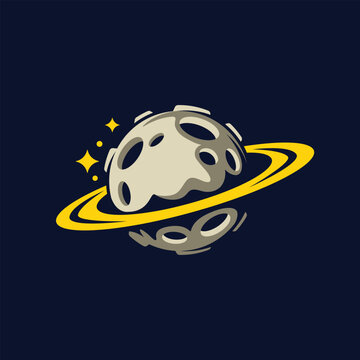 planet abstract logo modern style