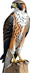illustration of a falcon