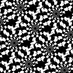 black and white seamless pattern