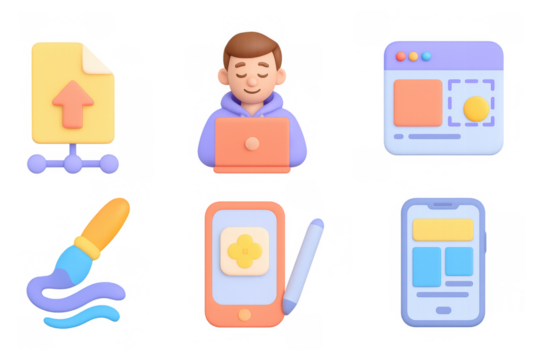 Creative 3d design tools and concepts for digital productivity