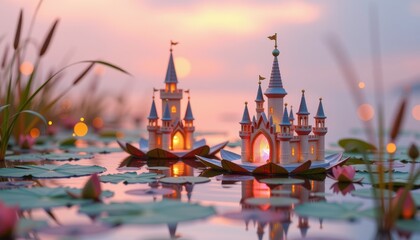 Enchanting Marsh with Glass Castle Miniatures Dawn