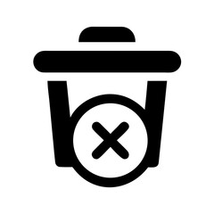 recycle bin icon on white background